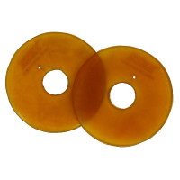 Halboffene Norton-Gebissscheiben Weiß Wei&szlig;