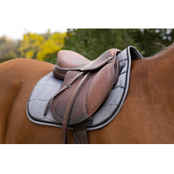 Satteldecke Equithème Satin Grau