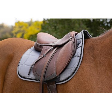 Satteldecke Equithème Satin Grau