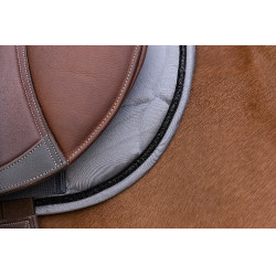 Satteldecke Equithème Satin Grau