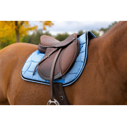 Satteldecke Equithème Satin Denimblau