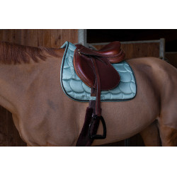 Satteldecke Equithème Satin Blaugrau
