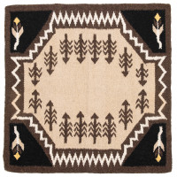 Navajo-Teppich Westride by Franck Perret Sioux Braun / Beige