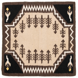 Navajo-Teppich Westride by Franck Perret Sioux Braun / Beige Navajo-Teppich Westride by Franck Perret Sioux Braun / Beige