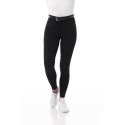 Reithose Equithème Safir Schwarz / Blau
