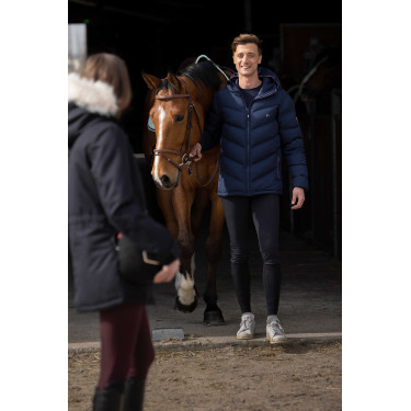 Herrendaunenjacke Equithème Michael Marineblau