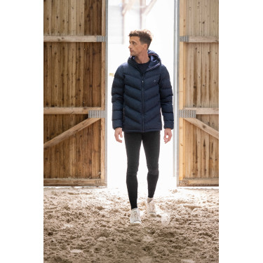Herrendaunenjacke Equithème Michael Marineblau