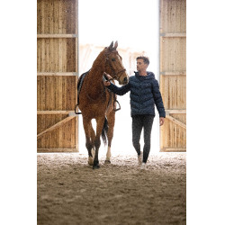 Herrendaunenjacke Equithème Michael Marineblau