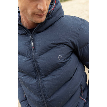 Herrendaunenjacke Equithème Michael Marineblau
