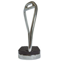 Ergonomischer Steigbügel Privilege Equitation Edelstahl Grau