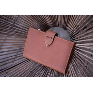 Portemonnaie Pénélope Bertille Cognac Braun Portemonnaie Pénélope Bertille Cognac Braun