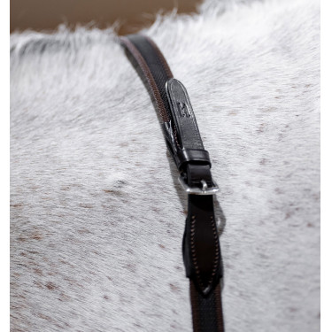 Horseware Continental-Zügel Gummigriff Schwarz