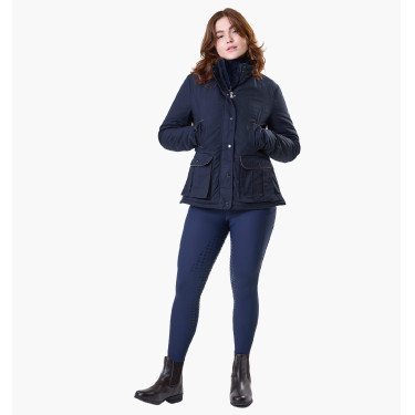 Reithose Horseware Flexfit Winter Full Grip Damen Marine Marineblau