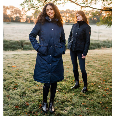 Damenmantel Horseware Newmarket Marine Marineblau