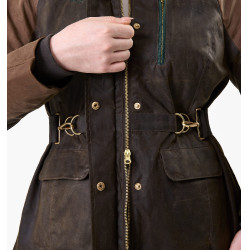 Gewachster Mantel Horseware 40 Jahre Damen Bay Heritage / Rambo Grün