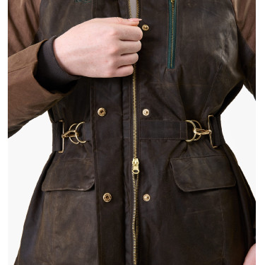 Gewachster Mantel Horseware 40 Jahre Damen Bay Heritage / Rambo Grün