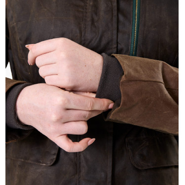 Gewachster Mantel Horseware 40 Jahre Damen Bay Heritage / Rambo Grün