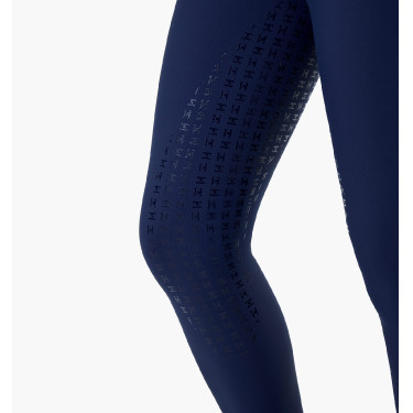 Damen-Leggings Easefit Hybrid Horseware mit Vollgrip Marine Marineblau