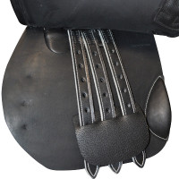 Spring-Sattel doppelt gepolstert Saumur Privilege Equitation Schwarz Spring-Sattel doppelt gepolstert Saumur Privilege Equitation Schwarz