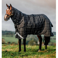 Horseware Rhino Turnout-Decken-Bundle Liner 0 g und 200 g Schwarz karierte Kacheln / schwarz & weiß