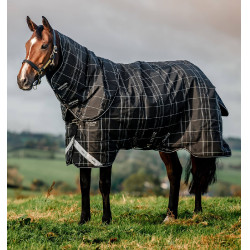 Horseware Rhino Turnout-Decken-Bundle Liner 0 g und 200 g Schwarz karierte Kacheln / schwarz & weiß Horseware Rhino Turnout-Decken-Bundle Liner 0 g und 200 g Schwarz karierte Kacheln / schwarz & weiß