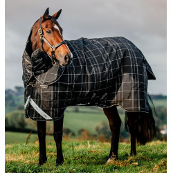 Horseware Rhino Turnout-Decken-Bundle Liner 0 g und 200 g Schwarz karierte Kacheln / schwarz & weiß Horseware Rhino Turnout-Decken-Bundle Liner 0 g und 200 g Schwarz karierte Kacheln / schwarz & weiß