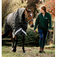 Horseware Rhino Turnout-Decken-Bundle Liner 0 g und 200 g Schwarz karierte Kacheln / schwarz & weiß