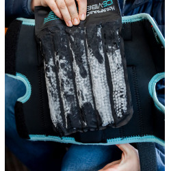 Horseware Ice-Vibe Knieschoner Schwarz / Aqua