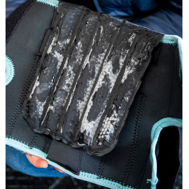 Horseware Ice-Vibe Knieschoner Schwarz / Aqua