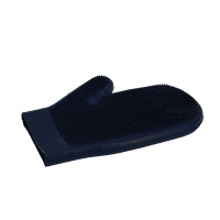Doppelseitiger Striegelhandschuh Marineblau