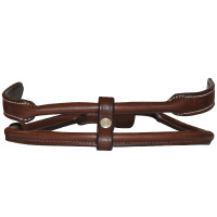 Centre de muserolle Flags & Cup cuir rond Noir