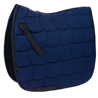 Satteldecke Equithème Satin Marineblau