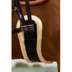 Kurzer Gurt Norton XTR Synthetisches Lammfell Schwarz / Ecru