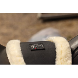 Kurzer Gurt Norton XTR Synthetisches Lammfell Schwarz / Ecru