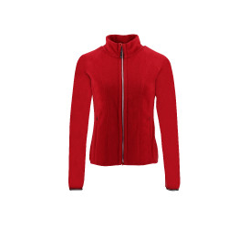Fleecejacke Equithème Lena Kirsche Rot