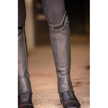 Mini-Chaps Pénélope Prisca Leder Schwarz