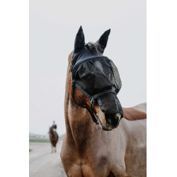 Halfter + Maske Equithème Schwarz