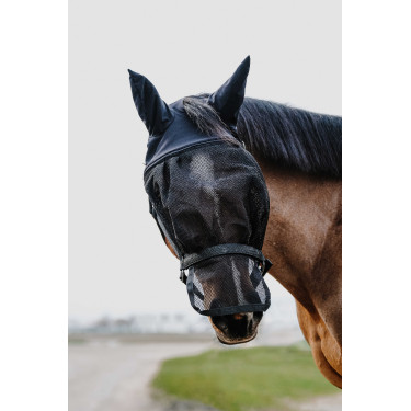 Halfter + Maske Equithème Schwarz