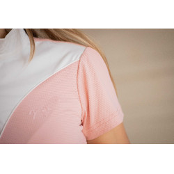 Turnierpolo Pénélope Las Honey Kurzarm Pink Rosa