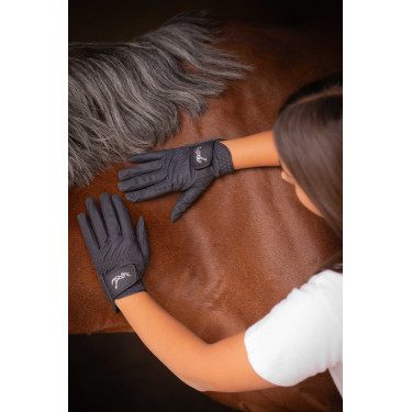 Handschuhe Eden by Pénélope Prisma Strass Marine Marineblau