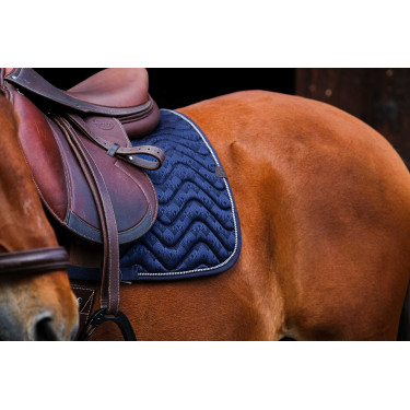 Satteldecke Equithème Brokat Marine Marineblau