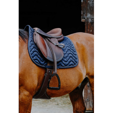 Satteldecke Equithème Brokat Marine Marineblau