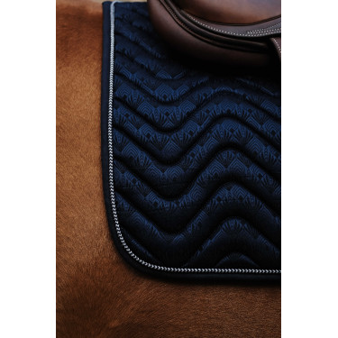 Satteldecke Equithème Brokat Marine Marineblau