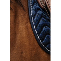 Satteldecke Equithème Brokat Marine Marineblau