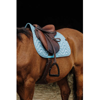 Satteldecke Equithème Brokat Marine Marineblau Satteldecke Equithème Brokat Marine Marineblau
