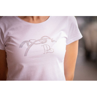 T-Shirt Pénélope Iconic Strass Weiß Weiß T-Shirt Pénélope Iconic Strass Weiß Weiß