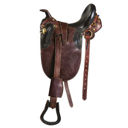 Gestepptes Stock Excelsior Sattel mit Knauf Gestepptes Stock Excelsior Sattel mit Knauf