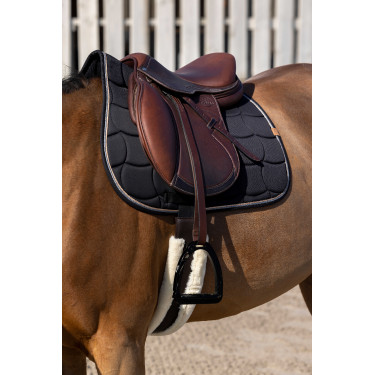 Satteldecke Equithème Shiny Schwarz