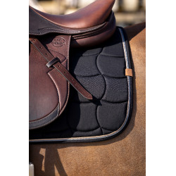 Satteldecke Equithème Shiny Schwarz