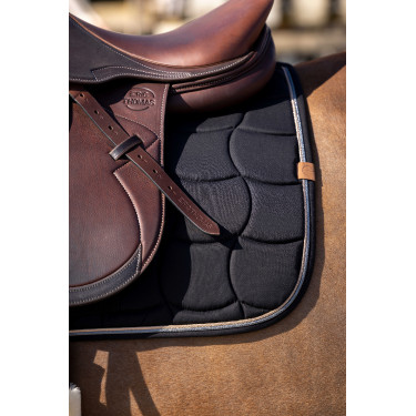 Satteldecke Equithème Shiny Schwarz